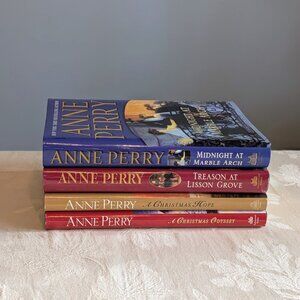 New Lot of 4 Anne Perry HC DJ 1st Ed Charlotte & Thomas Pitt Series + Christmas